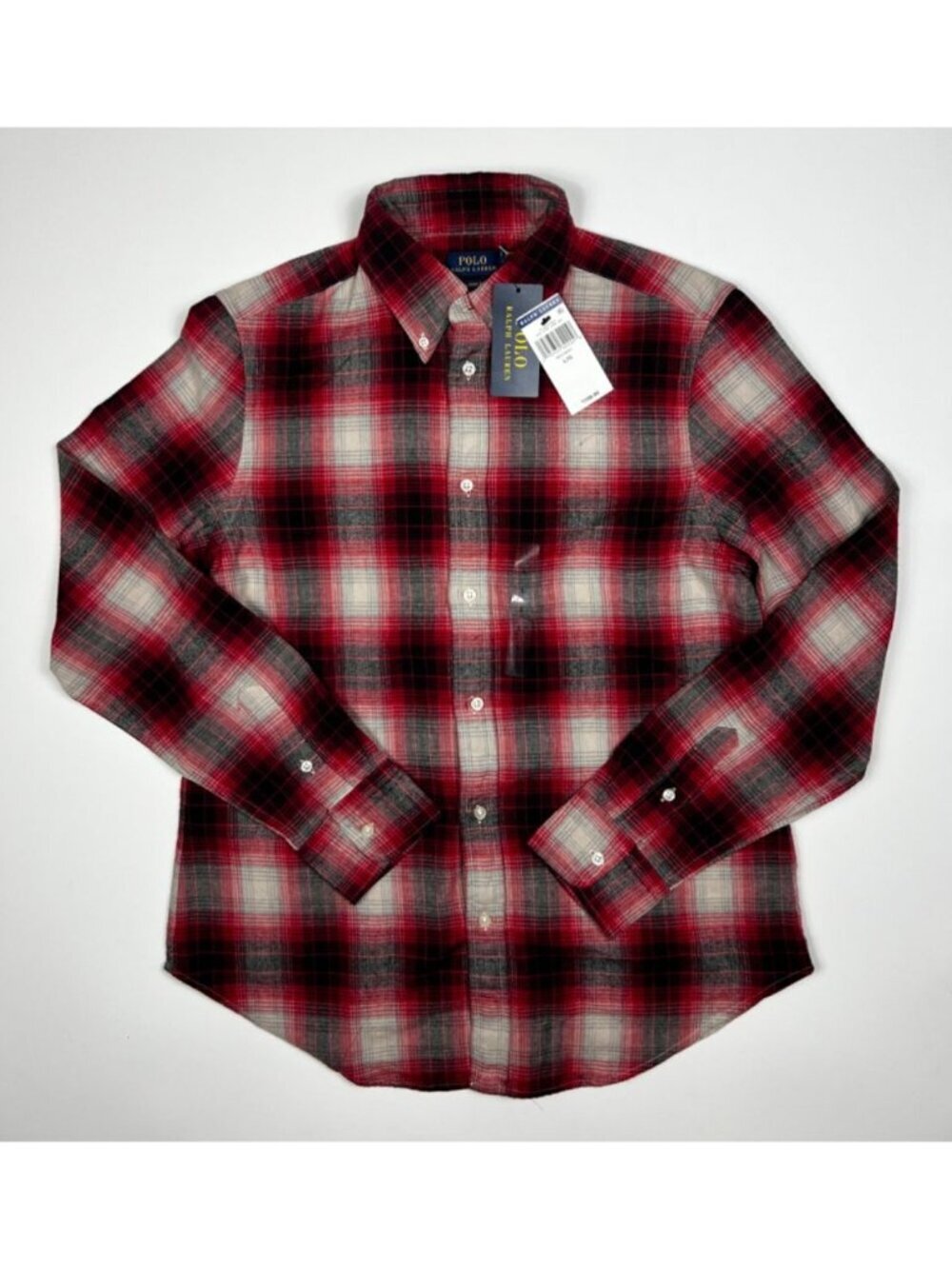NEW Polo Ralph Lauren Women's L Classic Fit Plaid Cotton Shirt NWT $198